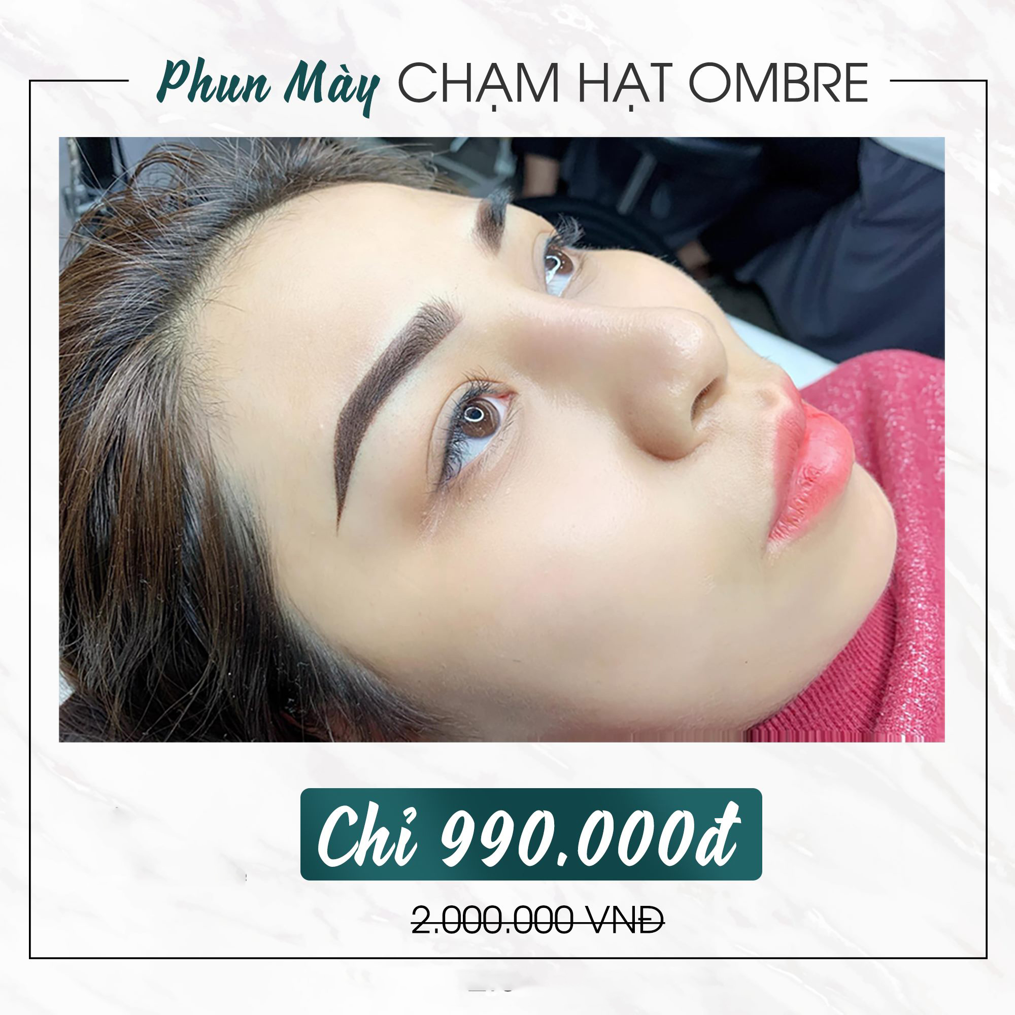 Phun mày Ombre – Shading – Chạm hạt khác nhau gì? Bảng giá