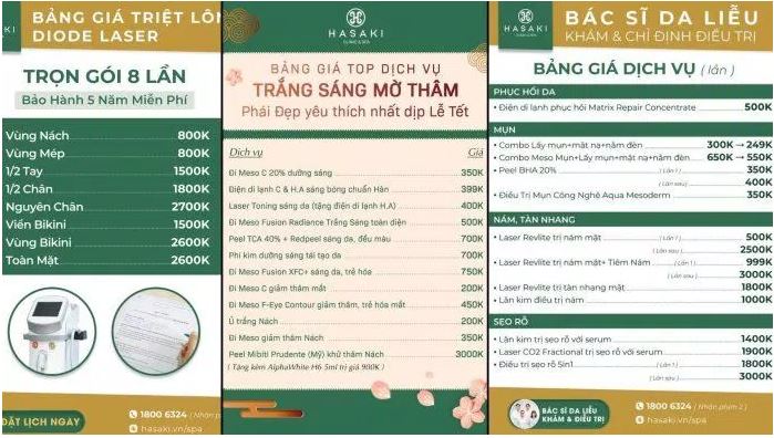 Review Hasaki Spa HCM: Dịch Vụ, Chất Lượng, Bảng Giá 2023
